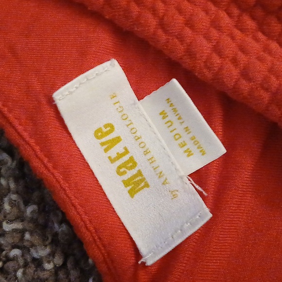 Maeve anthropologie vibrant red quilted shift dress size medium - Picture 10 of 16